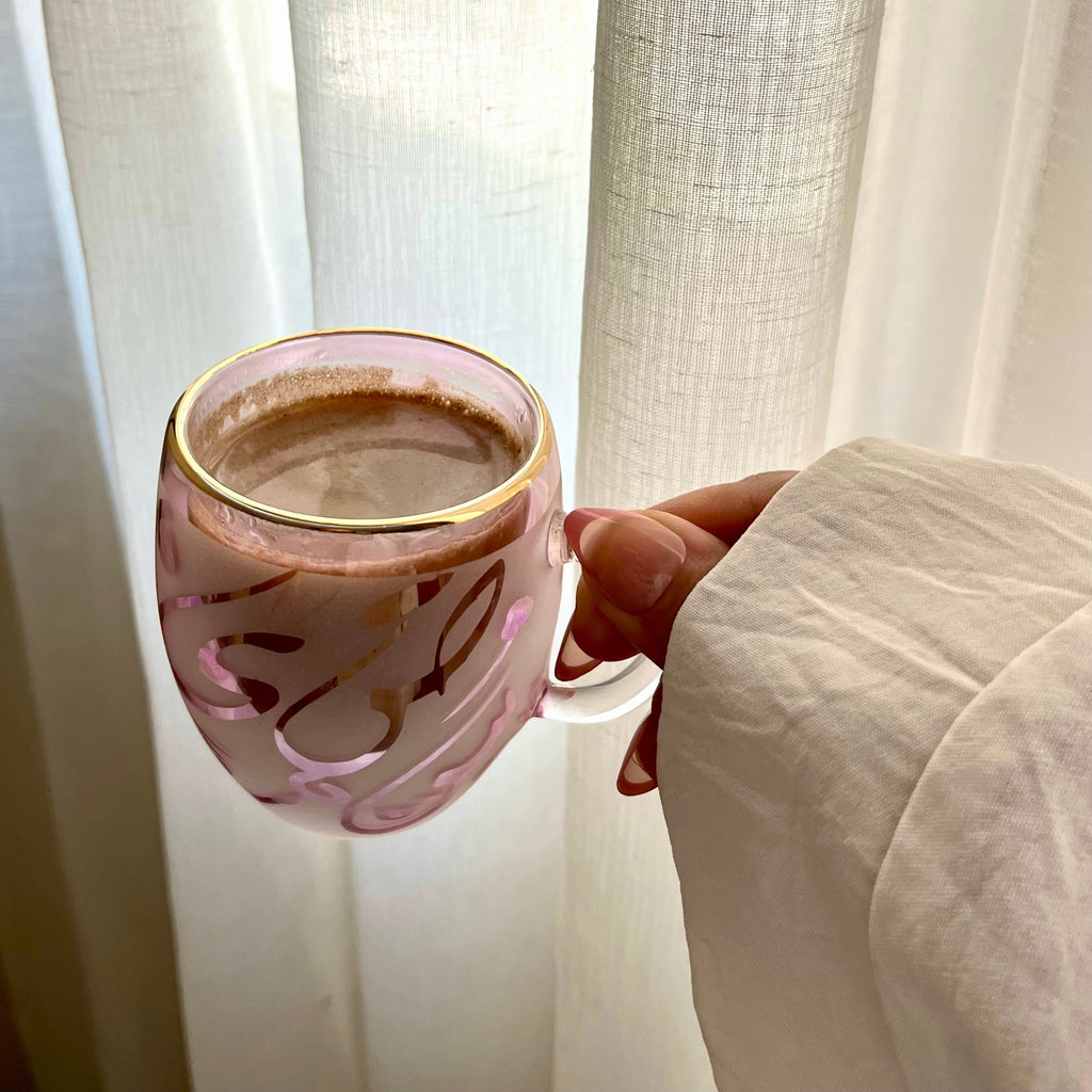 طقم قهوة بايركس مُذهب