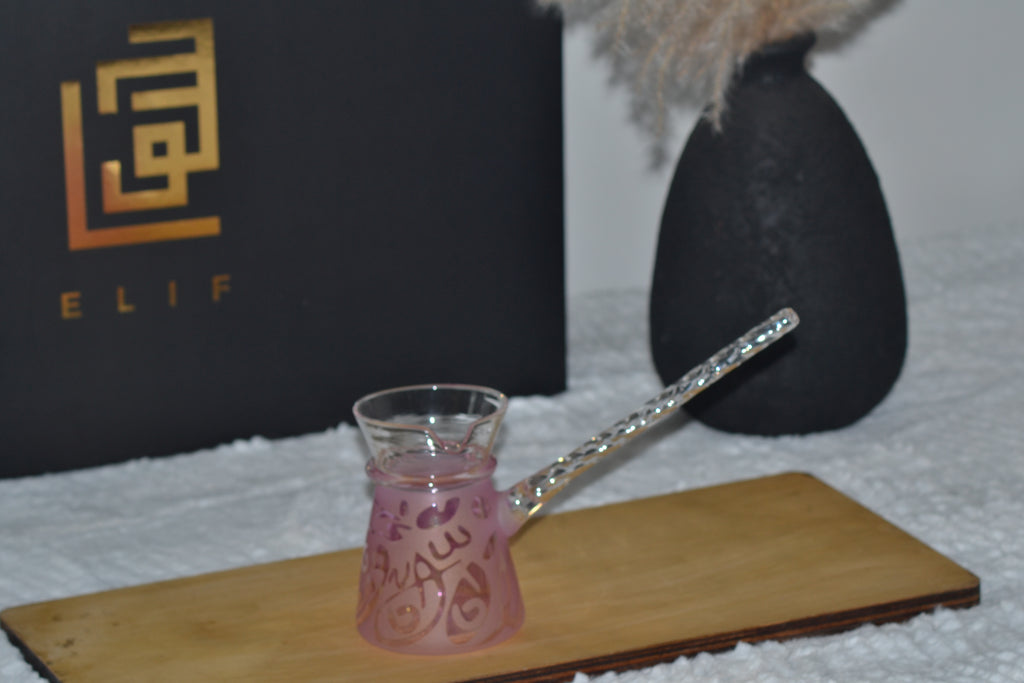 Elif Pinky turkish coffee set
