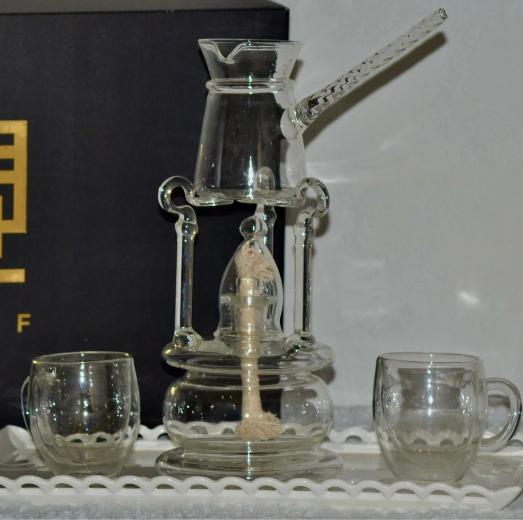 طقم قهوه بايركس شفاف 