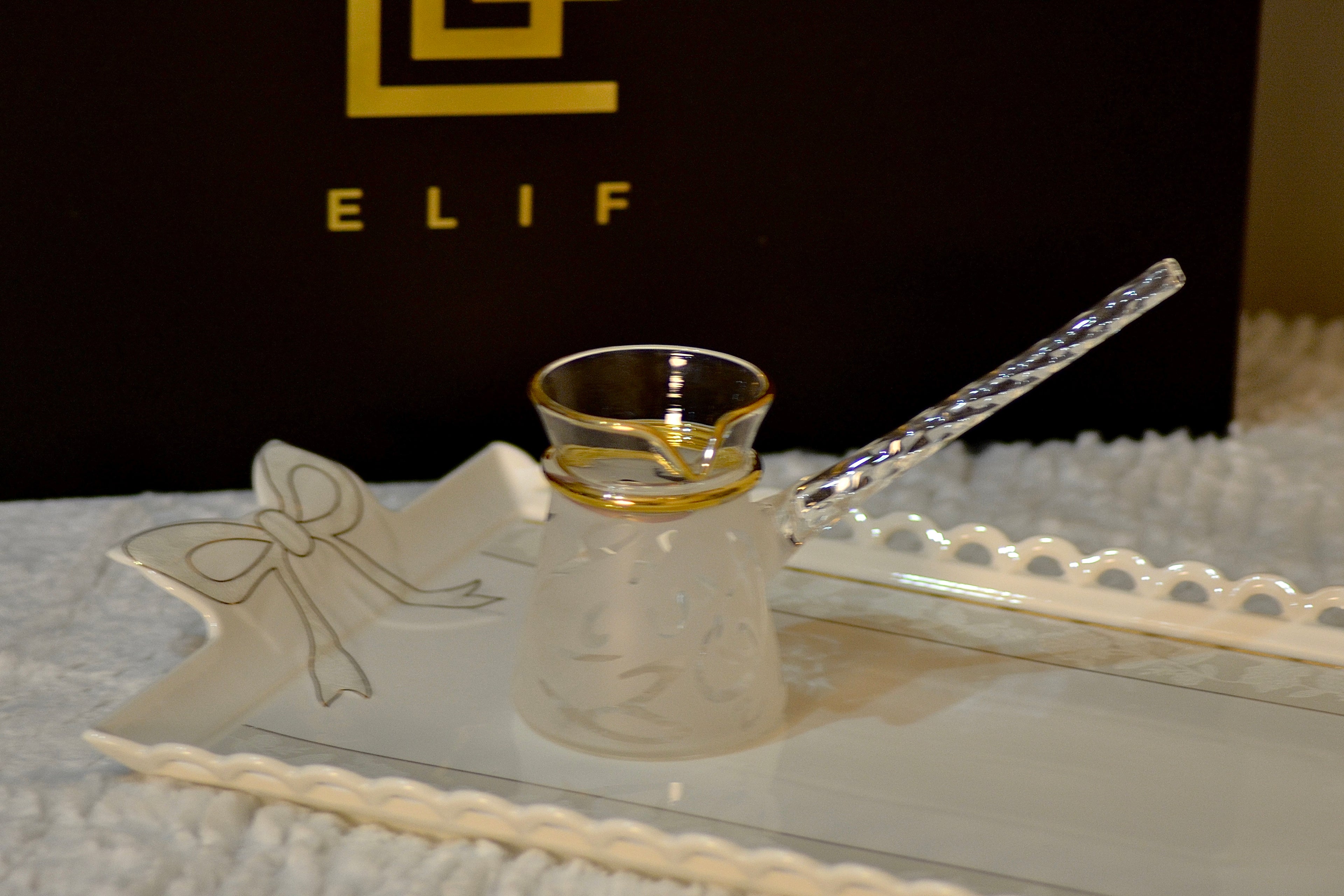 طقم قهوه بيركس حروف ذهب