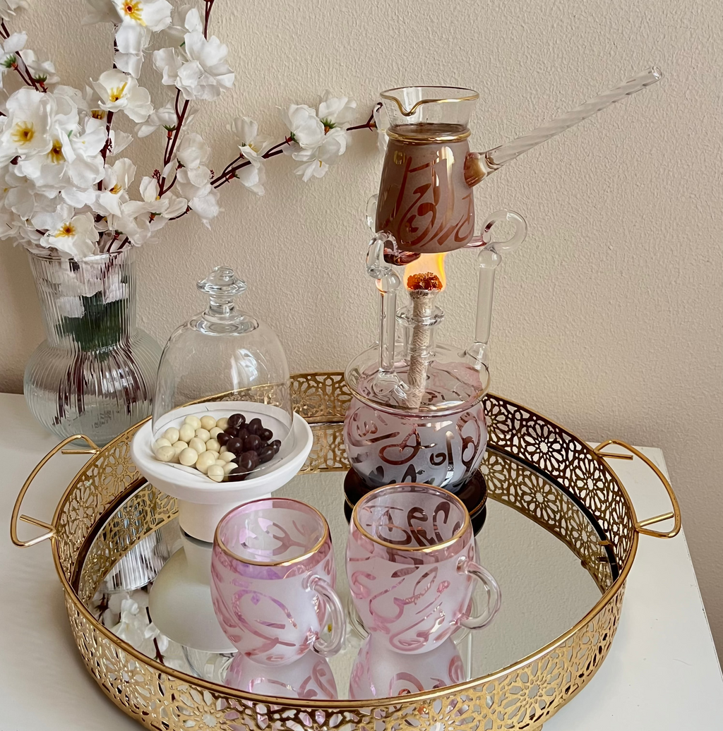 Pinky golden touch coffee set